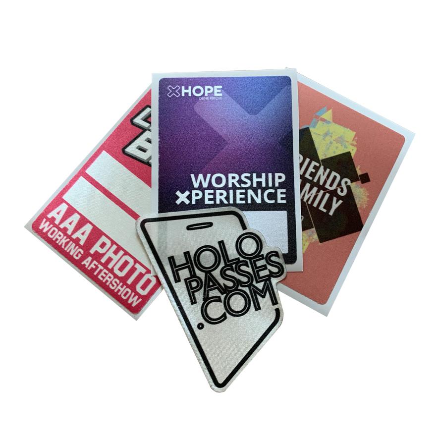 Sticky Tourpass aus Acetatseide Klebepass Klebeausweis